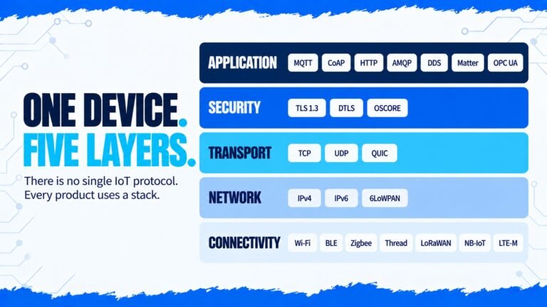 IoT Protocols: The Complete List by Layer, With Comparisons